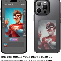 Coque de téléphone à écran e-ink NFC ultra-mince à quatre couleurs Coque de téléphone portable personnalisée DIY personnalisée