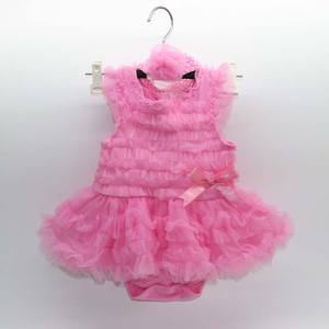 Ropa de Bebé de Alta Calidad al por Mayor, Vestido de Encaje Floral para Recién Nacidos - Product Image 2