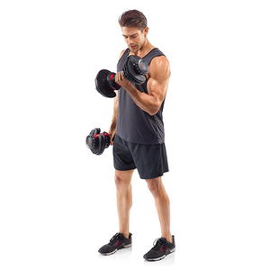 Adjustable 40 <strong>kg</strong> Rubber Dumbbell Home Gym Smart Exercise Fitness Equipment with Quick Dial Custom Logo <strong>5</strong> to 40 <strong>kg</strong> Free <strong>Weights</strong> - Product Image 4