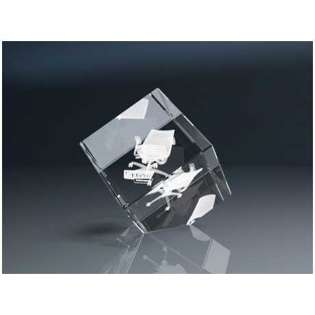 50x50x50mm Beveled Corner Glass Cube Handcrafted Glass Crafts Product