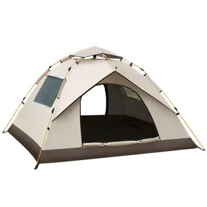 خيام التخييم في الهواء الطلق الأفضل مبيعاً المصنوعة من نسيج أكسفورد بطلاء أسود الخيمة التخييم الخيمة الخيمة تلقائياً غرفة معيشة واحدة