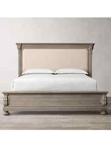 Высококачественная легкая Роскошная американская простая ретро кровать из массива дерева - Product Image 3