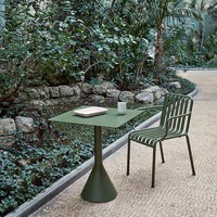 Ensemble de mobilier de jardin moderne et pliable en fer forgé, écologique et durable, pour parc et jardin, avec table et chaises au design combiné