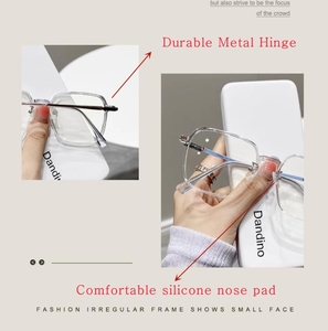 Gafas de Sol con Protección UV400 y Anti Luz Azul, Monturas Ópticas Grandes con Almohadillas Nasales de PC, Personalizables con Logotipo, Económicas y de Alta Calidad, para Hombre y Mujer - Product Image 2
