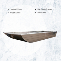 Bateau de pêche Kinocean avec moteur à fond plat en aluminium OEM 14ft 5052 alliage d'aluminium Sports aquatiques océan eaux CN;GUA