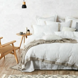 Linge de <span class=keywords><strong>lit</strong></span> 100% pur <span class=keywords><strong>lin</strong></span> français <span class=keywords><strong>housse</strong></span> de couette définit la taille du client ensembles de literie - Product Image 6
