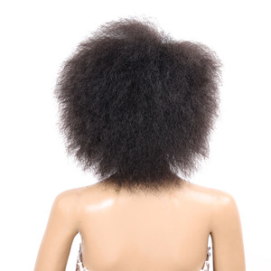 Africaine perruques <span class=keywords><strong>cheveux</strong></span> <span class=keywords><strong>courts</strong></span> <span class=keywords><strong>cheveux</strong></span> bouclés perruque coiffures avec vente - Product Image 5