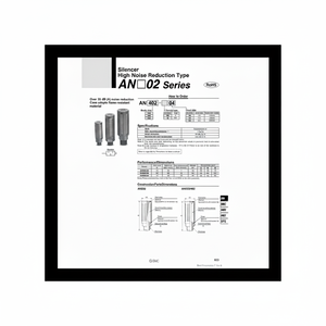 SMC Pneumatics Dispositivo de reducción de ruido del silenciador de La AN402-04 - Product Image 1