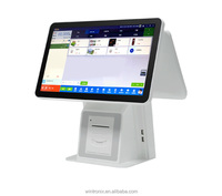 Système tout-en-un POS à écran tactile complet de 15.6 / 17 pouces compatible avec Windows/Android/Linux
