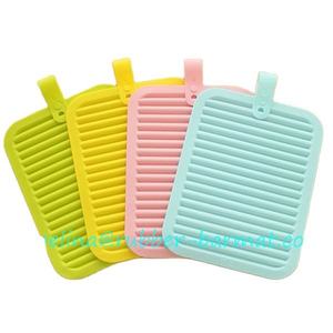 Custom 3D Embossed Logo Silicone Baby <b>Placemat</b> Anti-Spill, Waterproof Cute Square Design - Product Image 2