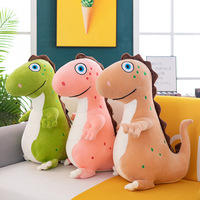 Kustom besar lucu Tyrannosaurus Rex dinosaurus mainan mewah PP kapas diisi bantal tidur kain boneka hadiah ulang tahun penghilang stres