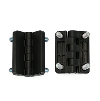 Charnière papillon industrielle réglable NIWO CL209 avec pied en alliage de zinc noir pour armoire électrique, rotation à 180 degrés