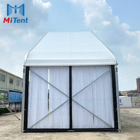 Tente de réception en alliage d'aluminium africain à toit transparent pour services de restauration, tente de réception extérieure transparente