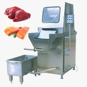 Automatic 400 Needle Fish Beef Meat Brine Marinated Saline Water Chicken Injection Machine For Sale