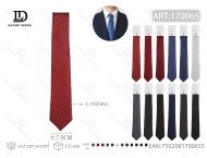 Cravatta Lunga Fantasia 7,5 cm 100% Poliestere Accessorio Formale per Abito da Sposo - Product Image 1