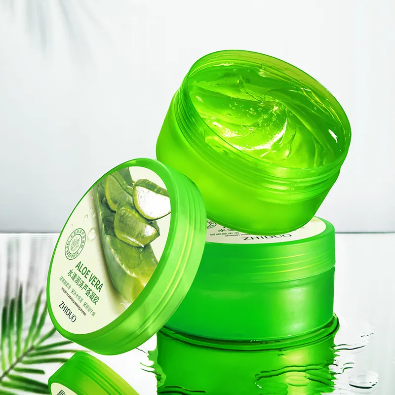 ZHIDUO doğal yatıştırıcı yüz bakımı ürün Aloe Vera hassas kuru cilt bakımı cilt tamir organik Aloe Vera jel
