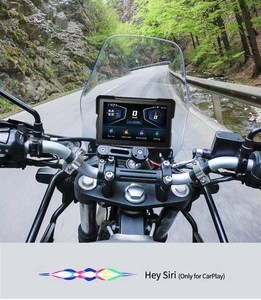 Carplay 4K per Moto da <span class=keywords><strong>7</strong></span> Pollici Wireless con Doppia Telecamera DVR, TPMS, Tracciamento GPS e Supporto BSD per Moto Carplay Android - Product Image 5