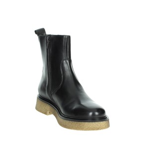 Stivaletti bassi da donna in pelle 6941 a punta Slip-On da neve con chiusura lacci tacco alto 5cm per l'autunno inverno in cotone da donna - Product Image 5
