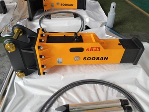 หัวเจาะไฮดรอลิก SOOSAN SB43 แบบกล่อง พร้อมหัวเจาะขนาด 75 มม. สำหรับรถขุดและรถตักหลังขุด น้ำหนักตัวเครื่อง 6-9 ตัน - Product Image 6