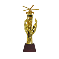 Trophée d'avion d'aviation en alliage de zinc de conception de haute qualité trophée en métal de logo gravé personnalisé