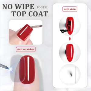 Vente en gros de gel de finition pour verre sans essuyage, super brillant, longue durée, gel de finition trempé, vernis à ongles gel UV soak-off, fournitures pour ongles en gros - Product Image 4