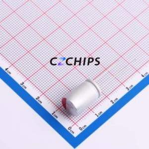 Condensateur solide PH25V1200M10X15, composant traversant (THT), D10xL15.5mm 1200uF 20% 25V 2A100kHz - Product Image 1