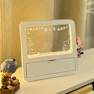 Base de plástico con bolígrafo de caja vacía, tablero acrílico borrado, tienda 3D DIY, lámpara de mesa de luz nocturna acrílica para regalo - Product Image 5