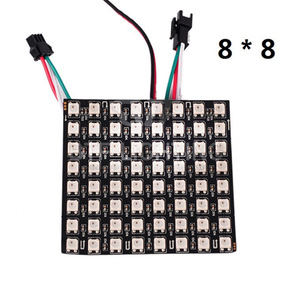 แผงไฟพิกเซล <span class=keywords><strong>LED</strong></span> แบบยืดหยุ่น APA102C แบบ WS2812B//SK6812 IC 8x8 16 8x32แบบแยกหน้าจอ - Product Image 2