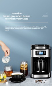 Cafetera Estilo Americano Todo en Uno con Molinillo Integrado, Gran Capacidad de 1.2L y Taza Preestablecida - Product Image 6