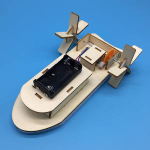 Jouets scientifiques STEM pour enfants, expérience de construction de navire à roues à aubes, modèle de char de combat DIY, puzzle, jouets peints pour enfants - Product Image 2