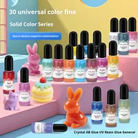 Colle AB à haute concentration, 30 couleurs, 10 ml, pigment de couleur solide, adsorbant, résistante à l'huile et aux intempéries, vente chaude transfrontalière
