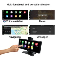 Buena calidad, 10,26 pulgadas, portátil, carplay, Android Auto, reproductor multimedia con cámara frontal y trasera y electrónica para vehículos