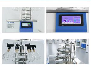 Lyophilisateur de paillasse BIOBASE à pompage sous vide haute performance et -60°C ° C -80 ° Machine de lyophilisation à température froide pour laboratoire - Product Image 3