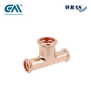 कोल्ड स्टोरेज एयर कंडीशनिंग उपकरण के लिए कॉपर प्रेस सोल्डर समान टी पीतल प्रशीतन फिटिंग - Product Image 2