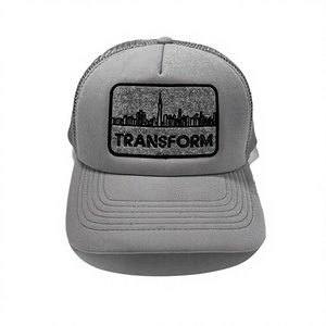 Casquette de camionneur en coton et mousse, fabriquée au Vietnam, avec broderie personnalisée, 5 panneaux, dos en maille structurée, vêtements d'extérieur pour adultes - Product Image 1