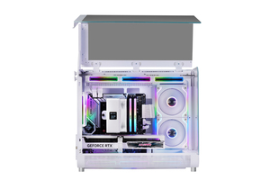 Hurricane Beast tùy chỉnh trường hợp cho chơi game PC Tempered Glass giữa tháp mATX/<span class=keywords><strong>ITX</strong></span> máy tính tháp Máy tính để bàn với LCD hiển thị nhiệt độ - Product Image 5