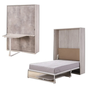 <span class=keywords><strong>Cama</strong></span> Murphy oculta plegable <span class=keywords><strong>vertical</strong></span> <span class=keywords><strong>Cama</strong></span> Murphy de madera con escritorio y almacenamiento Juego de muebles de <span class=keywords><strong>cama</strong></span> de pared Murphy Dormitorio - Product Image 4