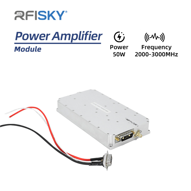 New Design Wideband 50W 2000-3000MHz Drone DJI FPV UAV Defense Wireless RF Modules Power Amplifier Module