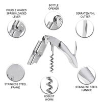 Tire-bouchon personnalisé avec Logo professionnel en liège, coffret cadeau, tire-bouchon, ouvre-bouteille, vin