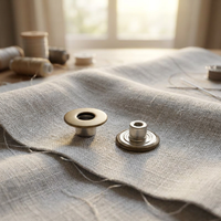 Bouton en métal rond noir écologique pour jeans, bouton à pression pour vêtements en denim, fabriqué en Chine