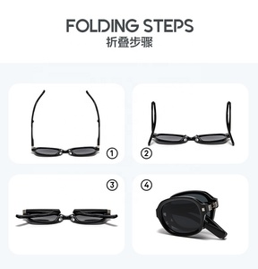 نظارات شمسية للأطفال قابلة للطي Uv400 نظارات شمسية للأطفال بالجملة للأولاد والبنات - Product Image 5