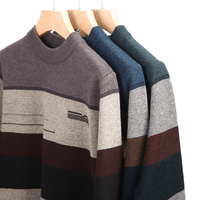 OEM Personnalisé Hommes Pull Grands Pulls Designer O-Neck Ras Du Cou Chaud Tricoté pour Automne Motif Décoration-Vente en Gros
