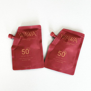 <strong>Sunscreen</strong> Spout Pouch Skincare Sample Sachet Cosmetic Sample Pouch Aluminum Foil Lotion <strong>Bag</strong> Face Cream Pouch <strong>Bag</strong> - Product Image 1