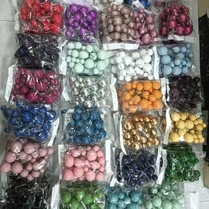 Bolas Falsas <span class=keywords><strong>de</strong></span> Tamaños 1.5/2/2.5/3/4 cm para Decoración <span class=keywords><strong>de</strong></span> Pasteles en Dorado, Plateado, Rosa, Azul y Multicolor para Decorar Pasteles <span class=keywords><strong>de</strong></span> Feliz Cumpleaños y Repostería - Product Image 1