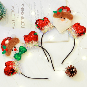 Diademas Navideñas con Luces LED, Diseño de Reno, Muñeco de Nieve y Papá Noel - Product Image 2