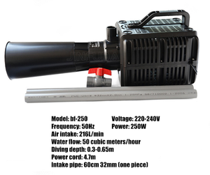 BF-250 aliran dorong peniup ikan pertanian kolam limbah untuk oksigen <span class=keywords><strong>Jet</strong></span> celup Aerator - Product Image 6