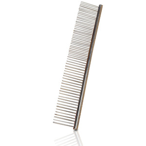 Peine para mascotas cromado de 19 cm de largo para el cuidado del perro, desenredar y eliminar el pelo - Product Image 5