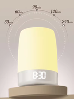 Machine à bruit blanc pour le divertissement, la méditation, le sommeil et la relaxation, avec lampe RVB colorée, haut-parleur et réveil pour le sport