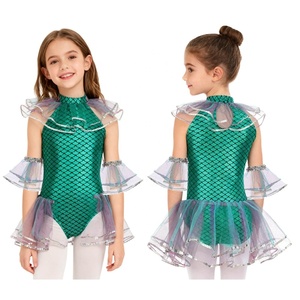 Disfraz de sirena para niñas de 6 a 16 años, traje de cosplay con mangas, disfraz para fiesta, juego de roles, disfraz elegante, cumpleaños, actuación en el escenario - Product Image 5