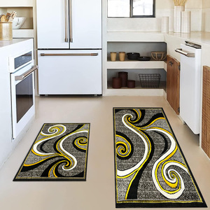 ชุดเสื่อสองชิ้นสไตล์นอร์ดิกน้ำหนักเบาหรูหราเสื่อปูพื้นดูดซับน้ำมันกันน้ำกันสิ่งสกปรกพรมเช็ดเท้าหน้าประตูทางเข้า - Product Image 2